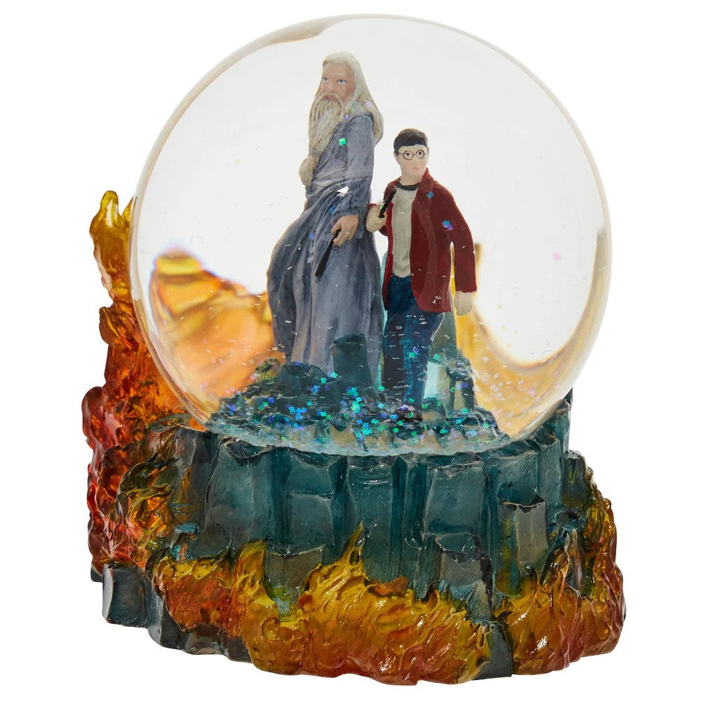 HARRY POTTER SNOW GLOBE HALF BLOOD PRINCE HARRY AND DUMBLEDORE