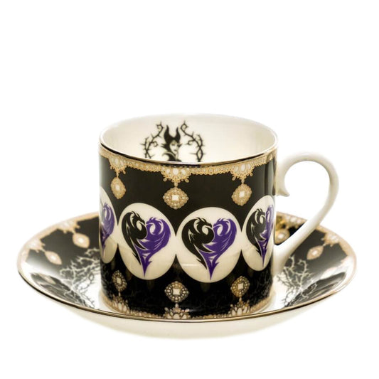 DISNEY ENGLISH LADIES COLLECTION CUP & SAUCER SLEEPING BEAUTY MALEFICENT