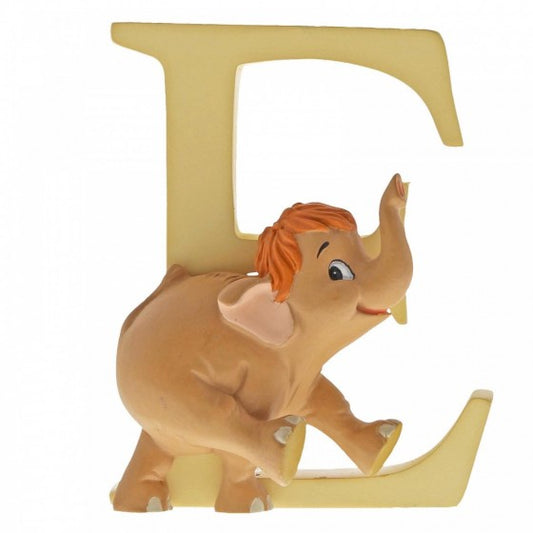 DISNEY SHOWCASE ENCHANTING COLLECTION ALPHABET LETTER FIGURINE "E" BABY ELEPHANT