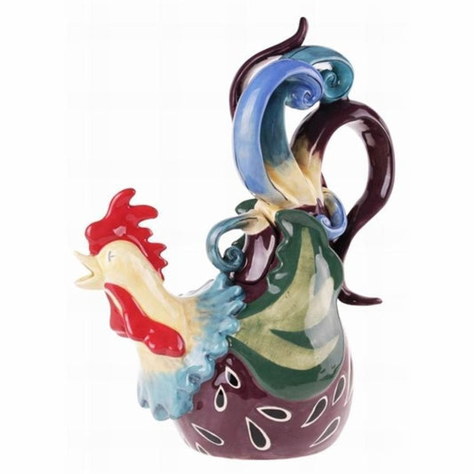 BLUE SKY TEAPOT EARL BASS ROOSTER MULTI COLOUR