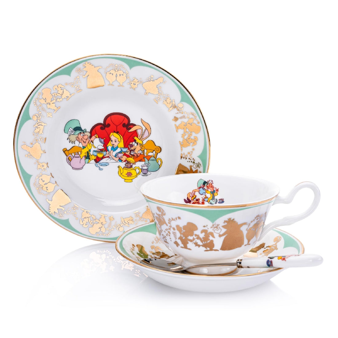 DISNEY ENGLISH LADIES COLLECTION CUP & SAUCER ALICE IN WONDERLAND MAD HATTER