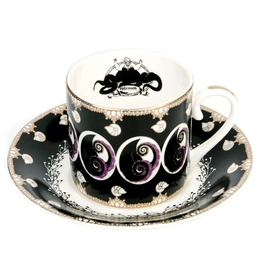 DISNEY ENGLISH LADIES COLLECTION CUP & SAUCER THE LITTLE MERMAID URSULA