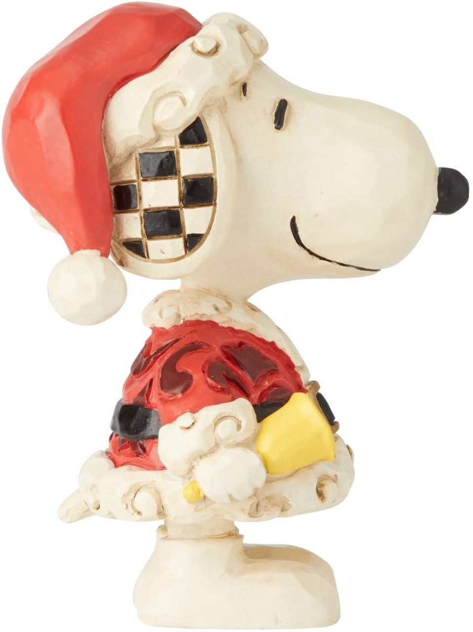 PEANUTS BY JIM SHORE CHRISTMAS SNOOPY SANTA WITH BELL MINI