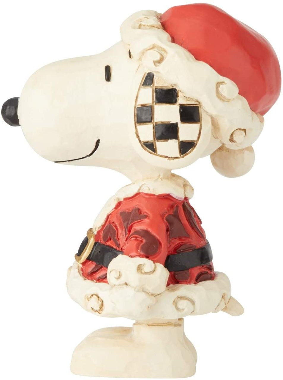 PEANUTS BY JIM SHORE CHRISTMAS SNOOPY SANTA WITH BELL MINI