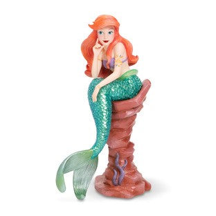 DISNEY SHOWCASE COUTURE DE FORCE LITTLE MERMAID ARIEL SITTING ON ROCK 20CM