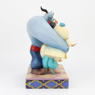 DISNEY TRADITIONS BY JIM SHORE JASMINE ALADDIN GENIE ABU THE SULTAN GROUP HUG 20CM