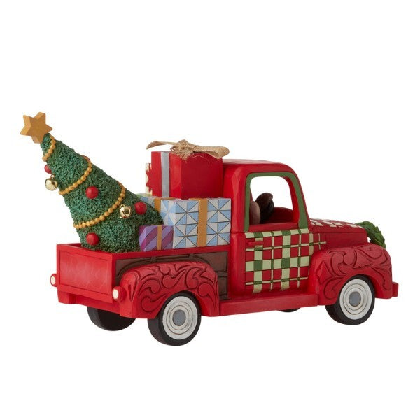 COUNTRY LIVING BY JIM SHORE CHRISTMAS SANTA IN RED TRUCK