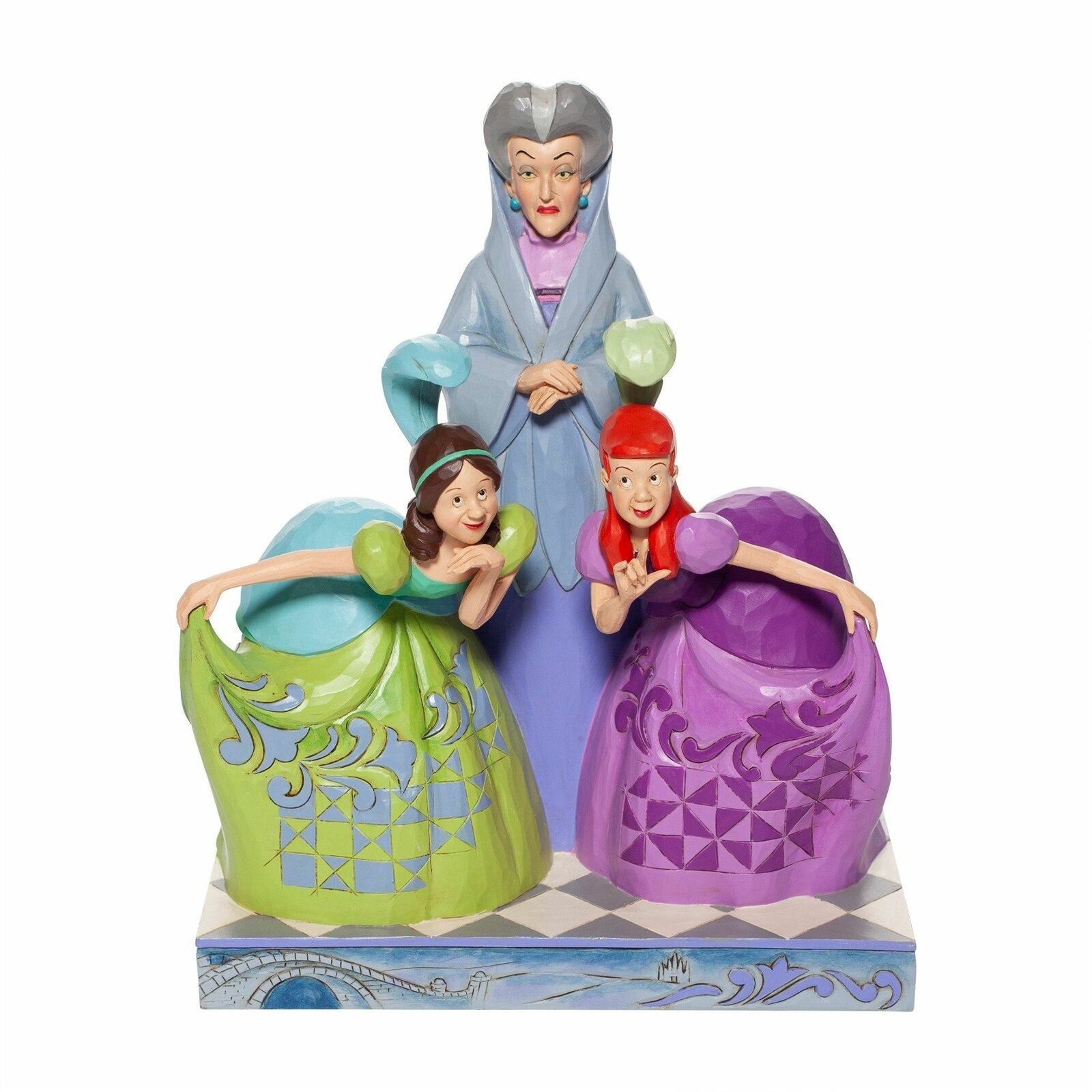 DISNEY TRADITIONS BY JIM SHORE LADY TREMAINE, ANASTASIA AND DRIZELLA STEP SISTERS CINDERELLA 21CM