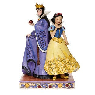 DISNEY TRADITIONS BY JIM SHORE SNOW WHITE AND EVIL QUEEN 20.5CM