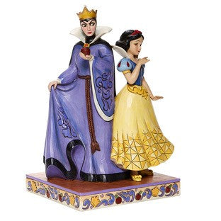 DISNEY TRADITIONS BY JIM SHORE SNOW WHITE AND EVIL QUEEN 20.5CM