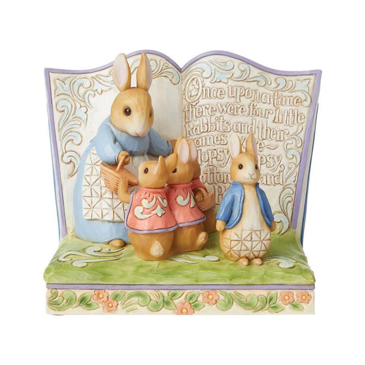 BEATRIX POTTER PETER RABBIT STORY BOOK FIGURINE 14CM