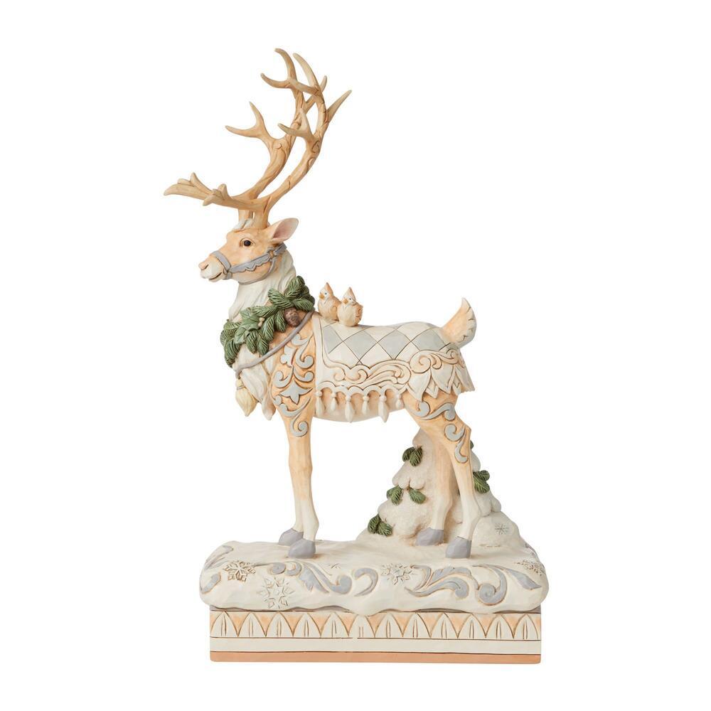 HEARTWOOD CREEK BY JIM SHORE CHRISTMAS WOODLAND REINDEER CENTREPIECE