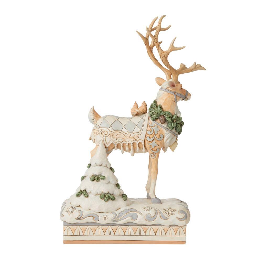 HEARTWOOD CREEK BY JIM SHORE CHRISTMAS WOODLAND REINDEER CENTREPIECE