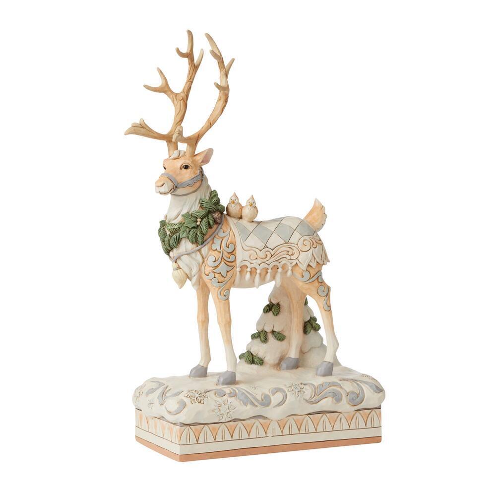 HEARTWOOD CREEK BY JIM SHORE CHRISTMAS WOODLAND REINDEER CENTREPIECE