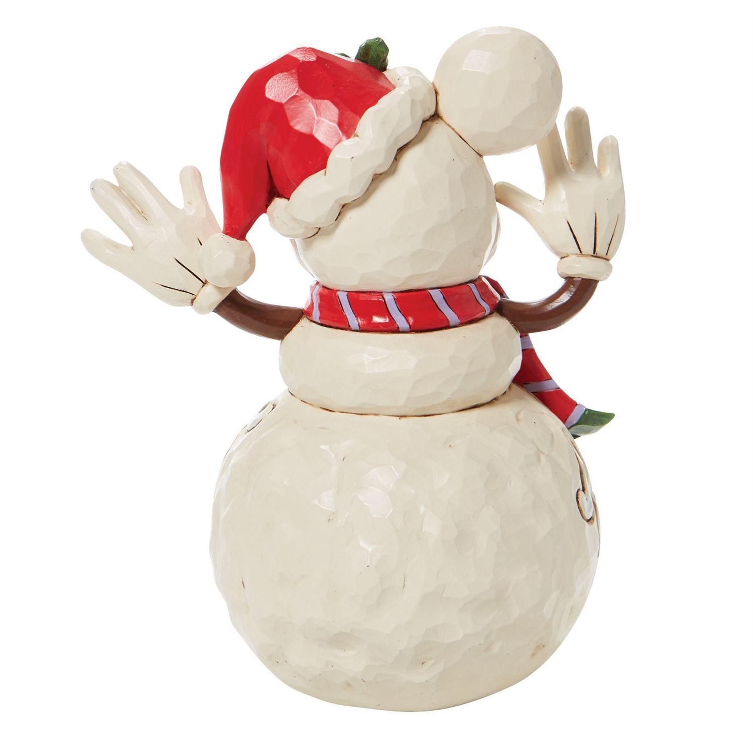 DISNEY TRADITIONS BY JIM SHORE CHRISTMAS MICKEY SNOWMAN 17CM