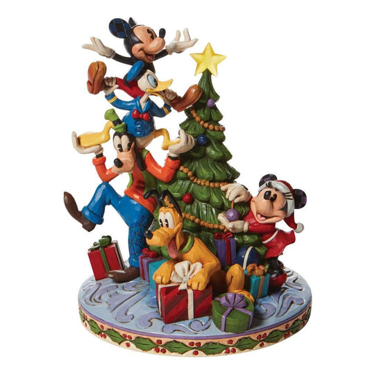 DISNEY TRADITIONS BY JIM SHORE CHRISTMAS FAB 5 DECORATING TREE