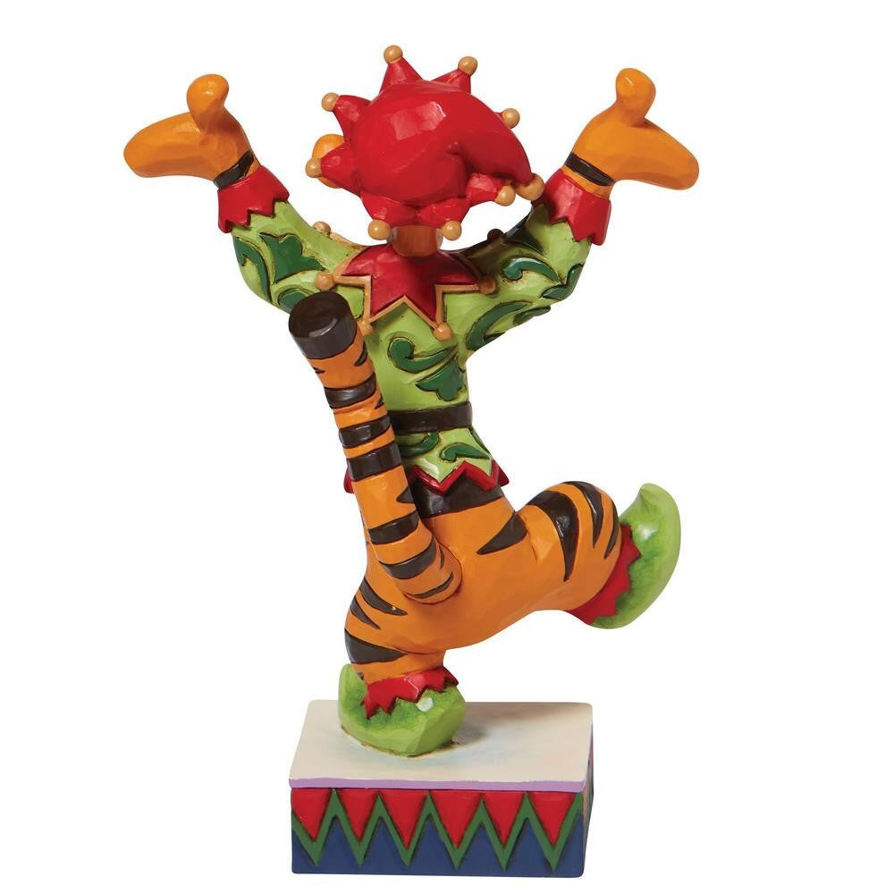 DISNEY TRADITIONS BY JIM SHORE TIGGER AS ELF PERSONALITY POSE 13CM