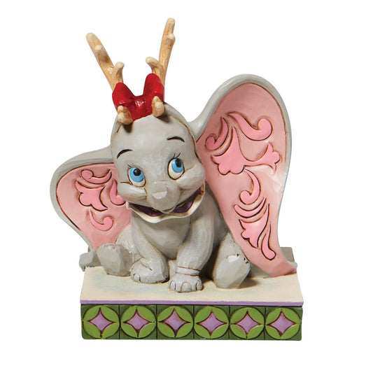 DISNEY TRADITIONS BY JIM SHORE DUMBO AS REINDEER 10CM