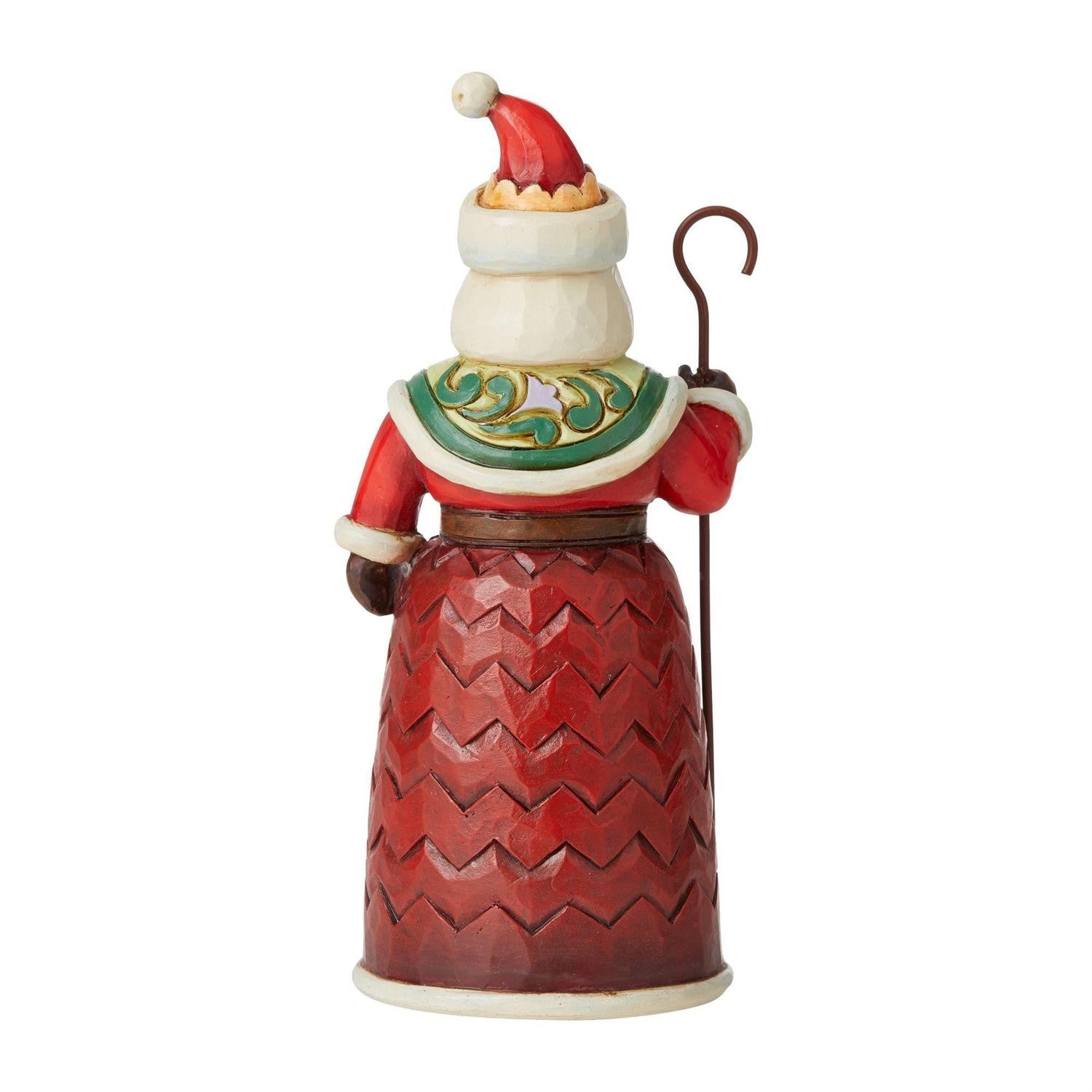 HEARTWOOD CREEK BY JIM SHORE CHRISTMAS PINT SIZE SANTA WITH HOLLY