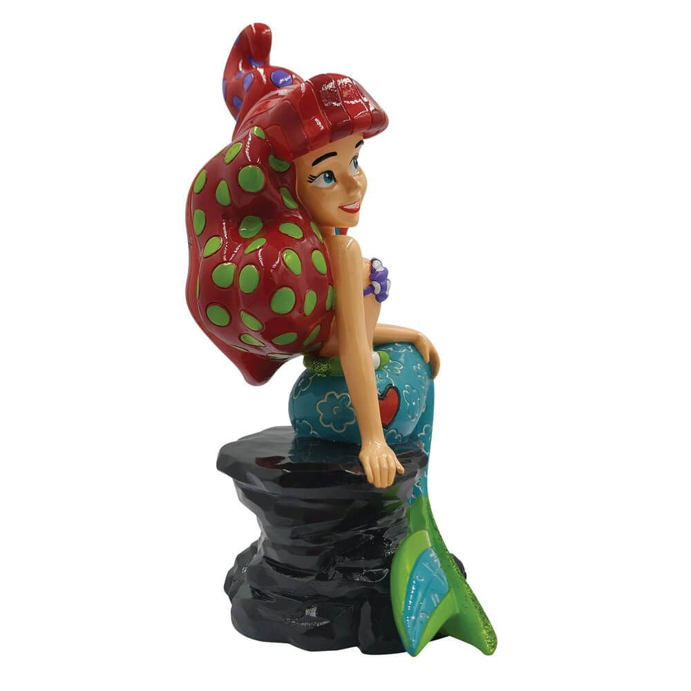 DISNEY BRITTO THE LITTLE MERMAID ARIEL ON ROCK MEDIUM FIGURINE 17CM