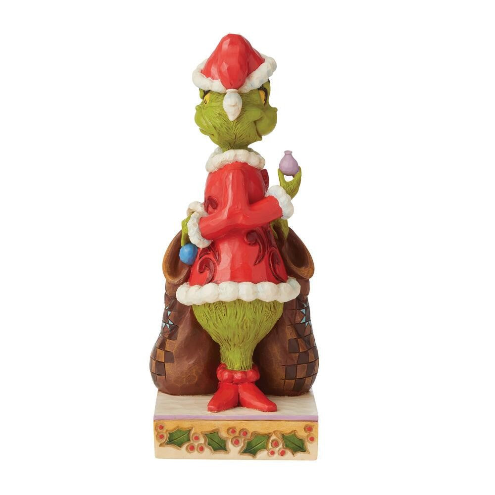 THE GRINCH DR. SEUSS BY JIM SHORE GRINCH TWO SIDED NAUGHTY NICE 21CM