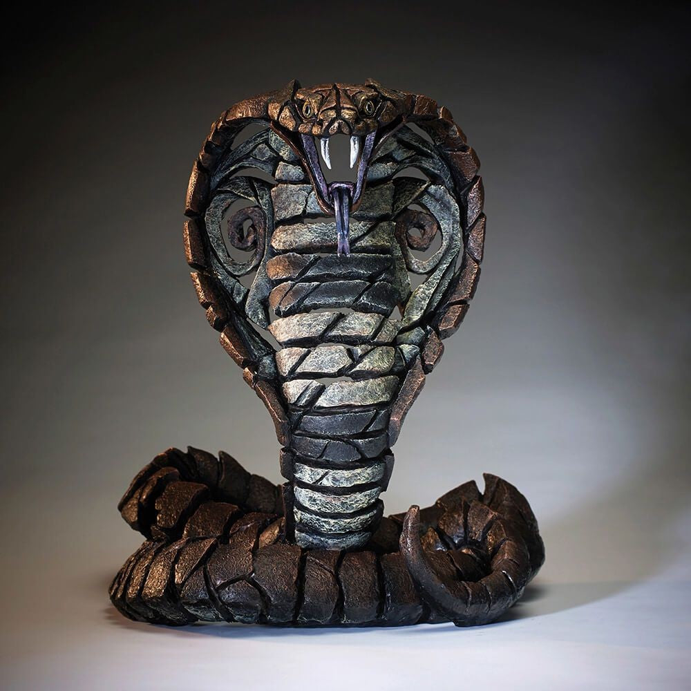 EDGE SCULPTURES COBRA SNAKE FIGURINE 40CM