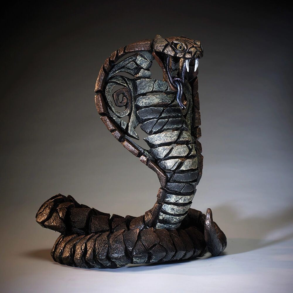 EDGE SCULPTURES COBRA SNAKE FIGURINE 40CM