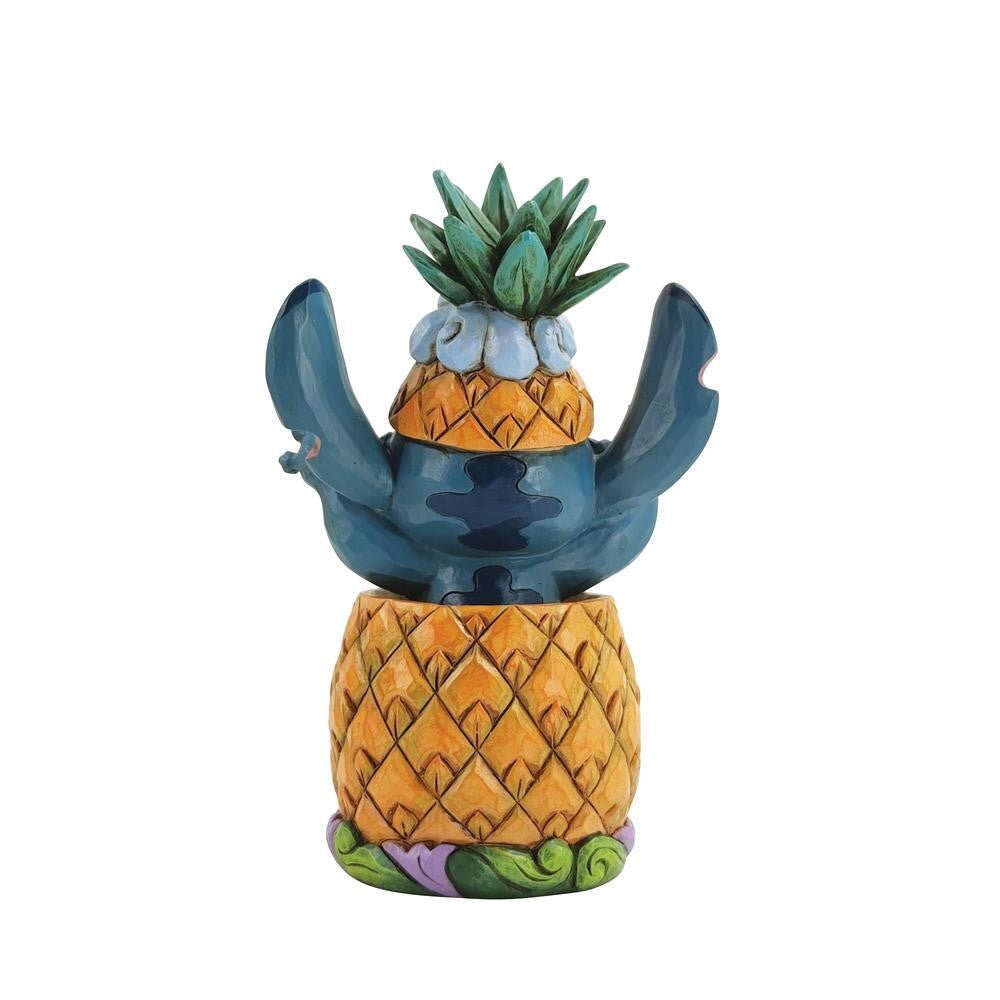 DISNEY TRADITIONS BY JIM SHORE STITCH IN A PINEAPPLE 15CM