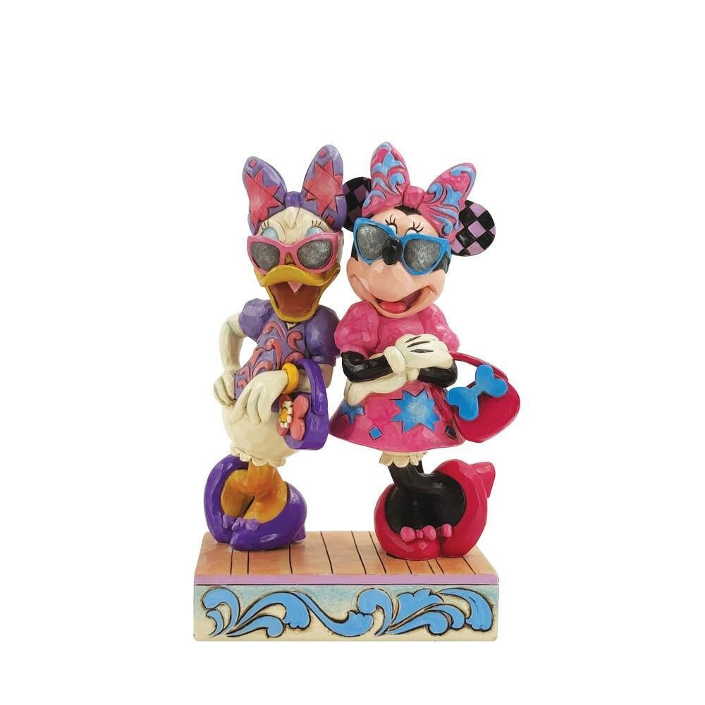 DISNEY TRADITIONS BY JIM SHORE MINNIE & DAISY FASHIONISTA 14CM