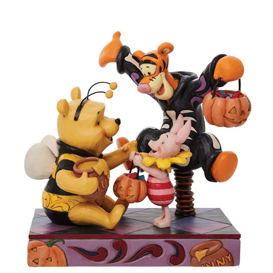 DISNEY TRADITIONS BY JIM SHORE HALLOWEEN WINNIE THE POOH & FRIENDS 17CM