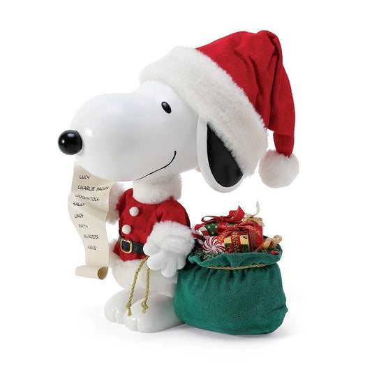 DEPARTMENT 56 POSSIBLE DREAMS PEANUTS SNOOPY CHRISTMAS BEAGLE 27CM