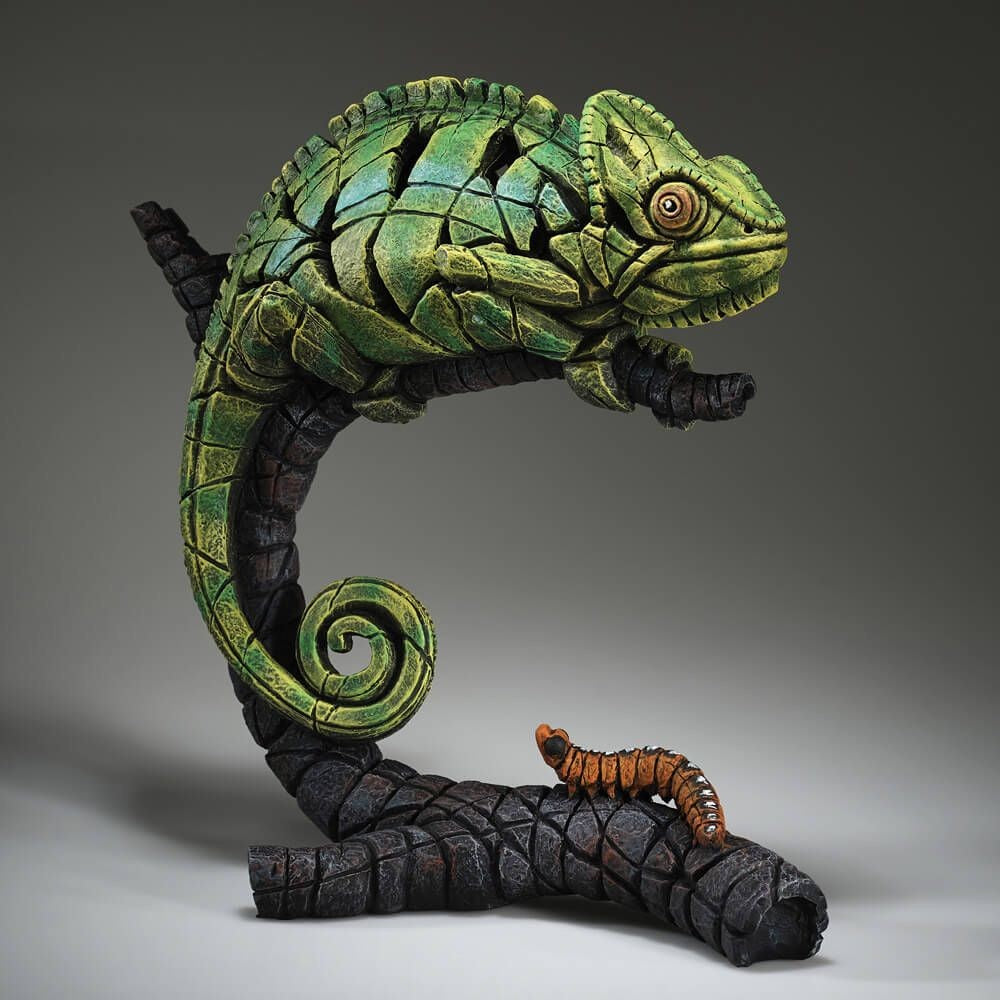 EDGE SCULPTURE BY MATT BUCKLEY DESIGNS CHAMELEON FIGURINE 34CM