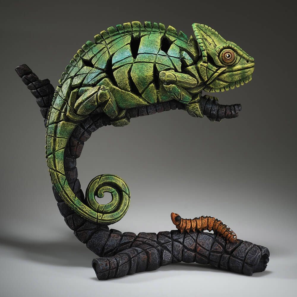 EDGE SCULPTURE BY MATT BUCKLEY DESIGNS CHAMELEON FIGURINE 34CM