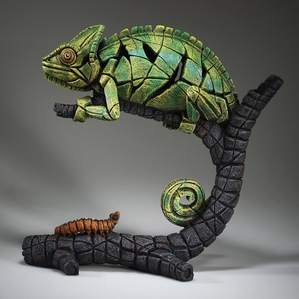 EDGE SCULPTURE BY MATT BUCKLEY DESIGNS CHAMELEON FIGURINE 34CM