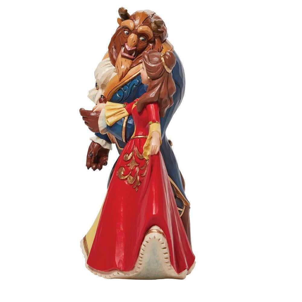 DISNEY TRADITIONS BY JIM SHORE CHRISTMAS BEAUTY & THE BEAST ENCHANTED 23CM