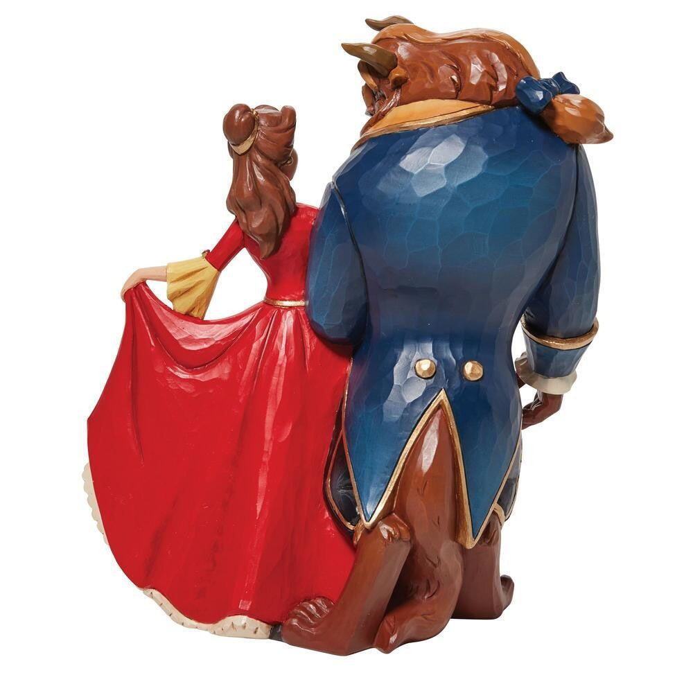 DISNEY TRADITIONS BY JIM SHORE CHRISTMAS BEAUTY & THE BEAST ENCHANTED 23CM