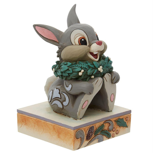 DISNEY TRADITIONS BY JIM SHORE CHRISTMAS THUMPER PERSONALITY POSE 9.5CM