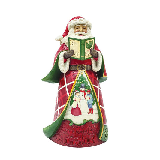 HEARTWOOD CREEK BY JIM SHORE CHRISTMAS CAROLING SANTA 24CM