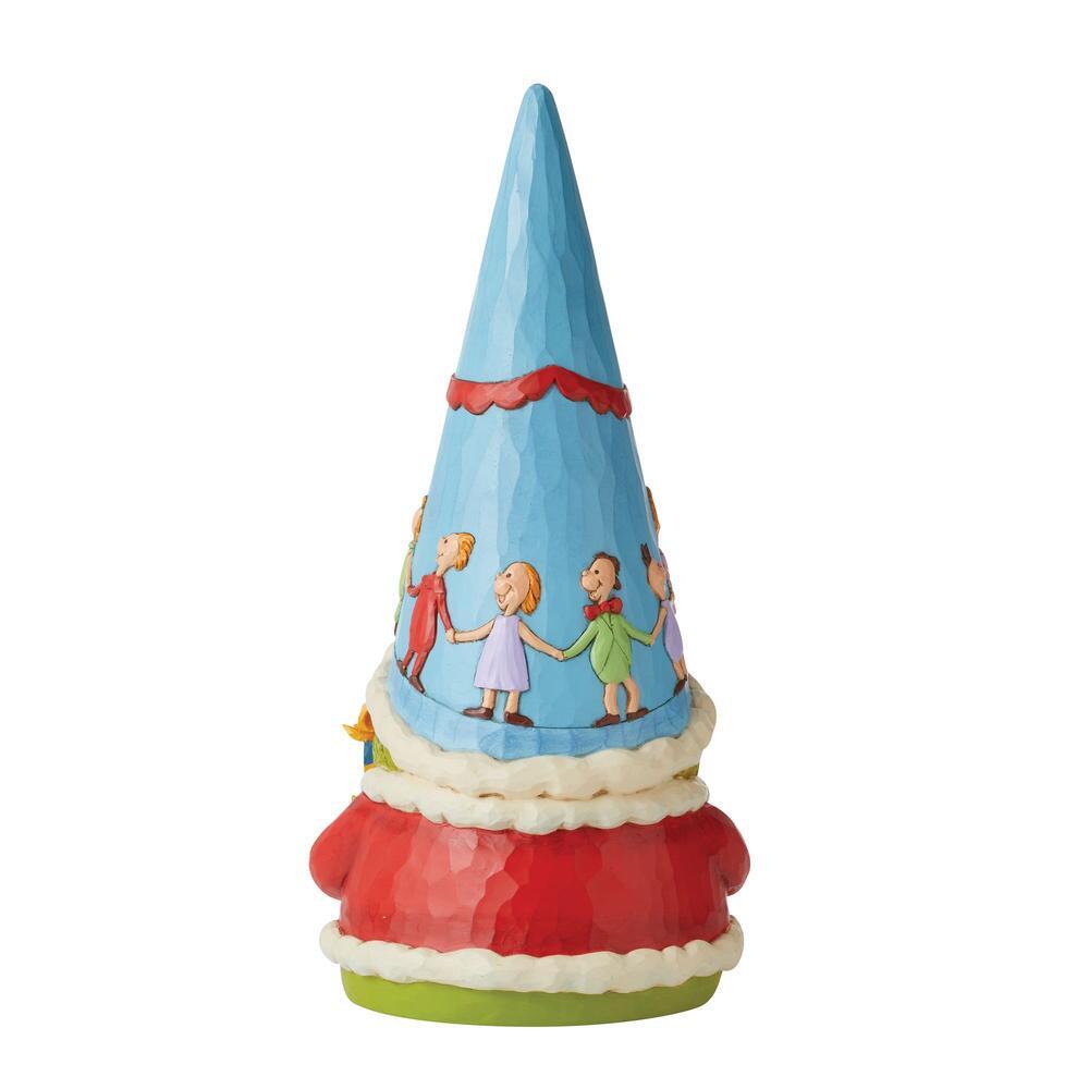 THE GRINCH DR. SEUSS BY JIM SHORE GRINCH GNOME WITH BLUE HAT AND GIFT