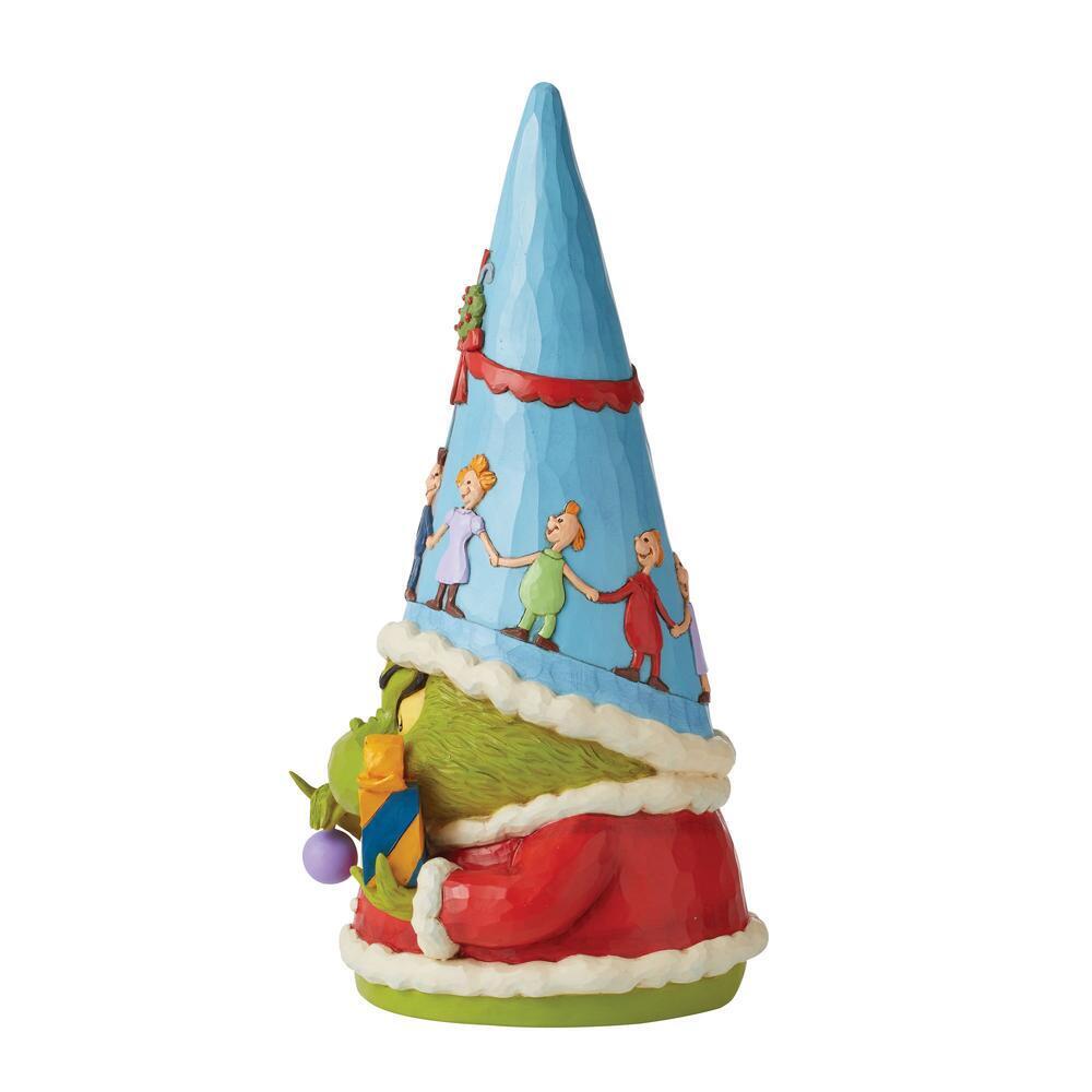 THE GRINCH DR. SEUSS BY JIM SHORE GRINCH GNOME WITH BLUE HAT AND GIFT