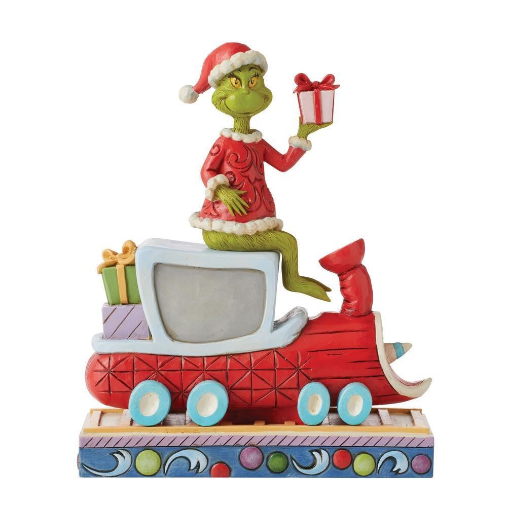 THE GRINCH DR. SEUSS BY JIM SHORE GRINCH ON TRAIN 20.5CM