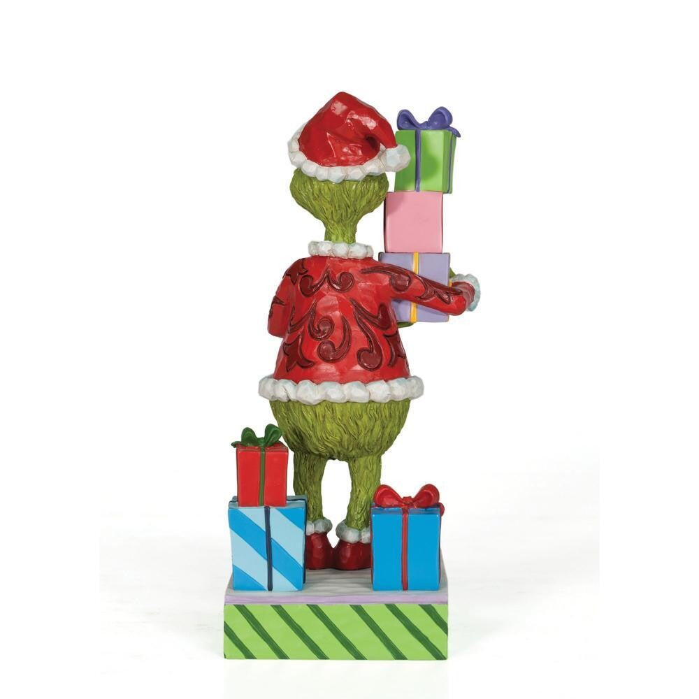 THE GRINCH DR. SEUSS BY JIM SHORE GRINCH WITH PRESENTS 20CM