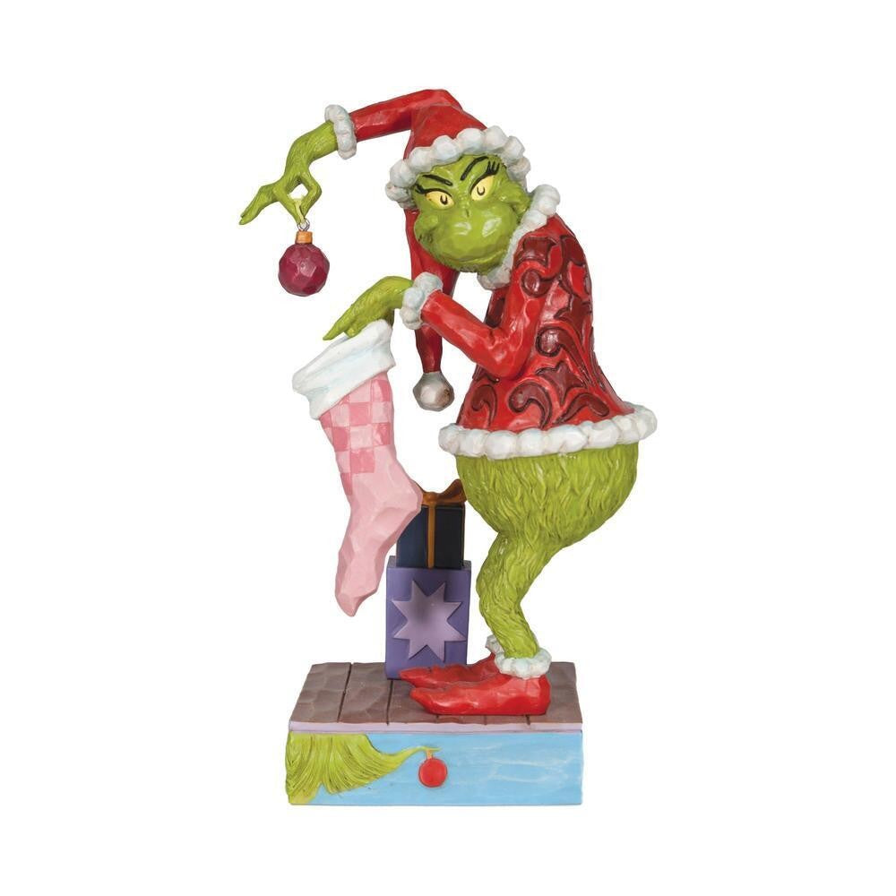 THE GRINCH DR. SEUSS BY JIM SHORE GRINCH STEALING ORNAMENTS