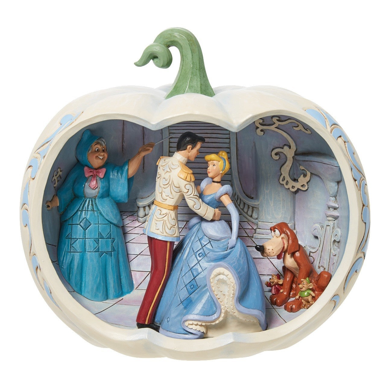 DISNEY TRADITIONS BY JIM SHORE CINDERELLA CARRAIGE SCENE IN PUMPKIN FIGURINE