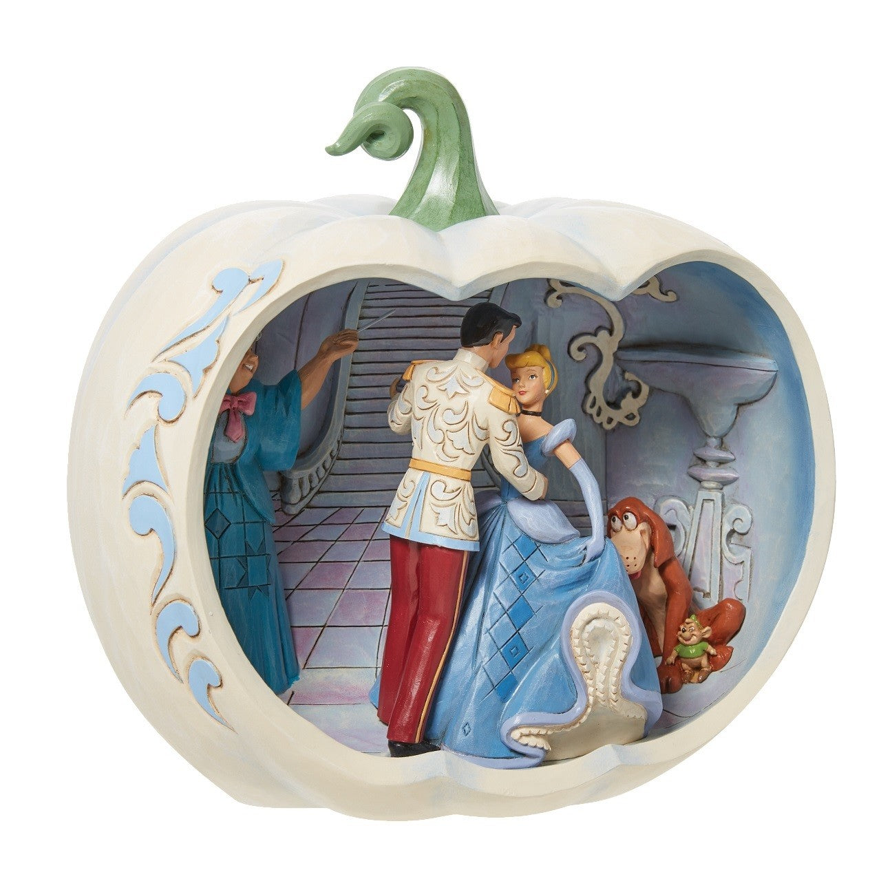 DISNEY TRADITIONS BY JIM SHORE CINDERELLA CARRAIGE SCENE IN PUMPKIN FIGURINE