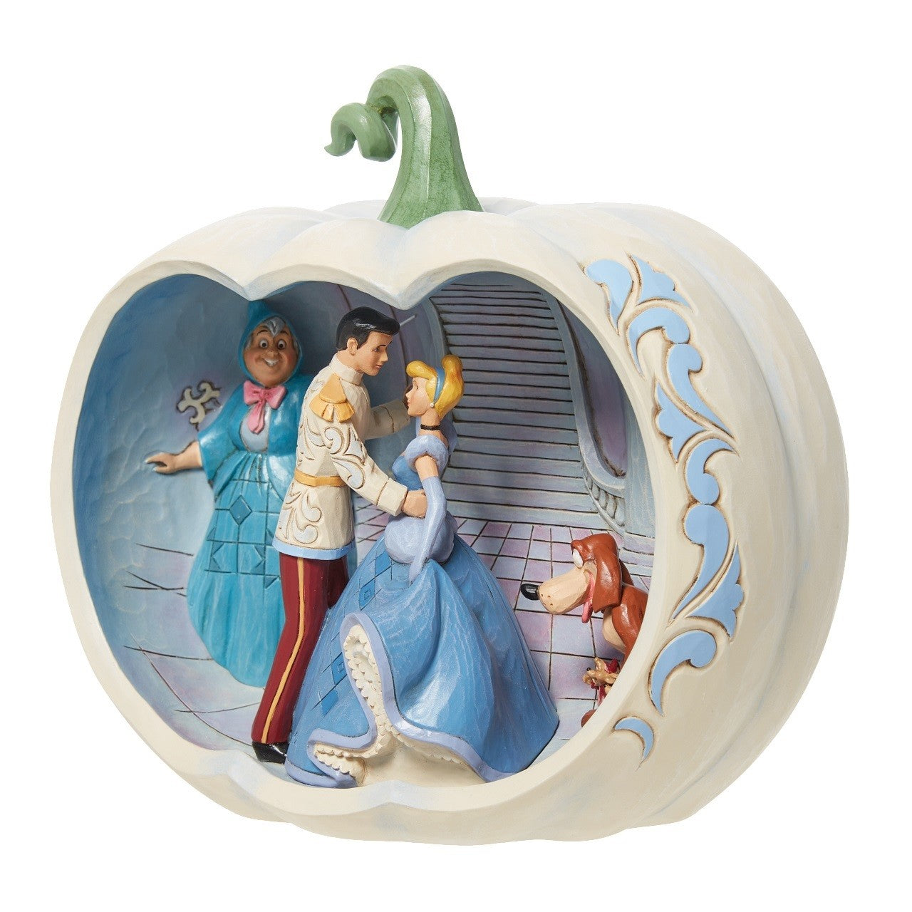 DISNEY TRADITIONS BY JIM SHORE CINDERELLA CARRAIGE SCENE IN PUMPKIN FIGURINE