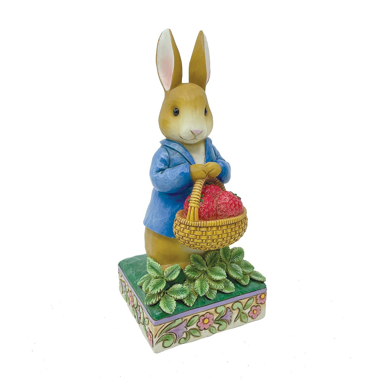 BEATRIX POTTER BY JIM SHORE PETER RABBIT WITH BASKET OF STRAWBERRIES