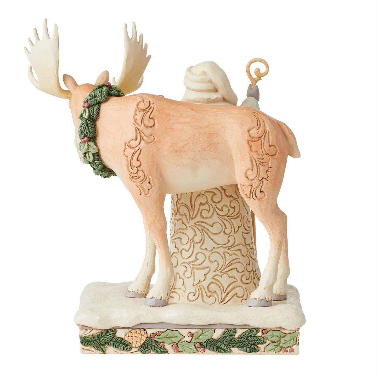 COUNTRY LIVING BY JIM SHORE CHRISTMAS WOODLAND SANTA WITH MOOSE