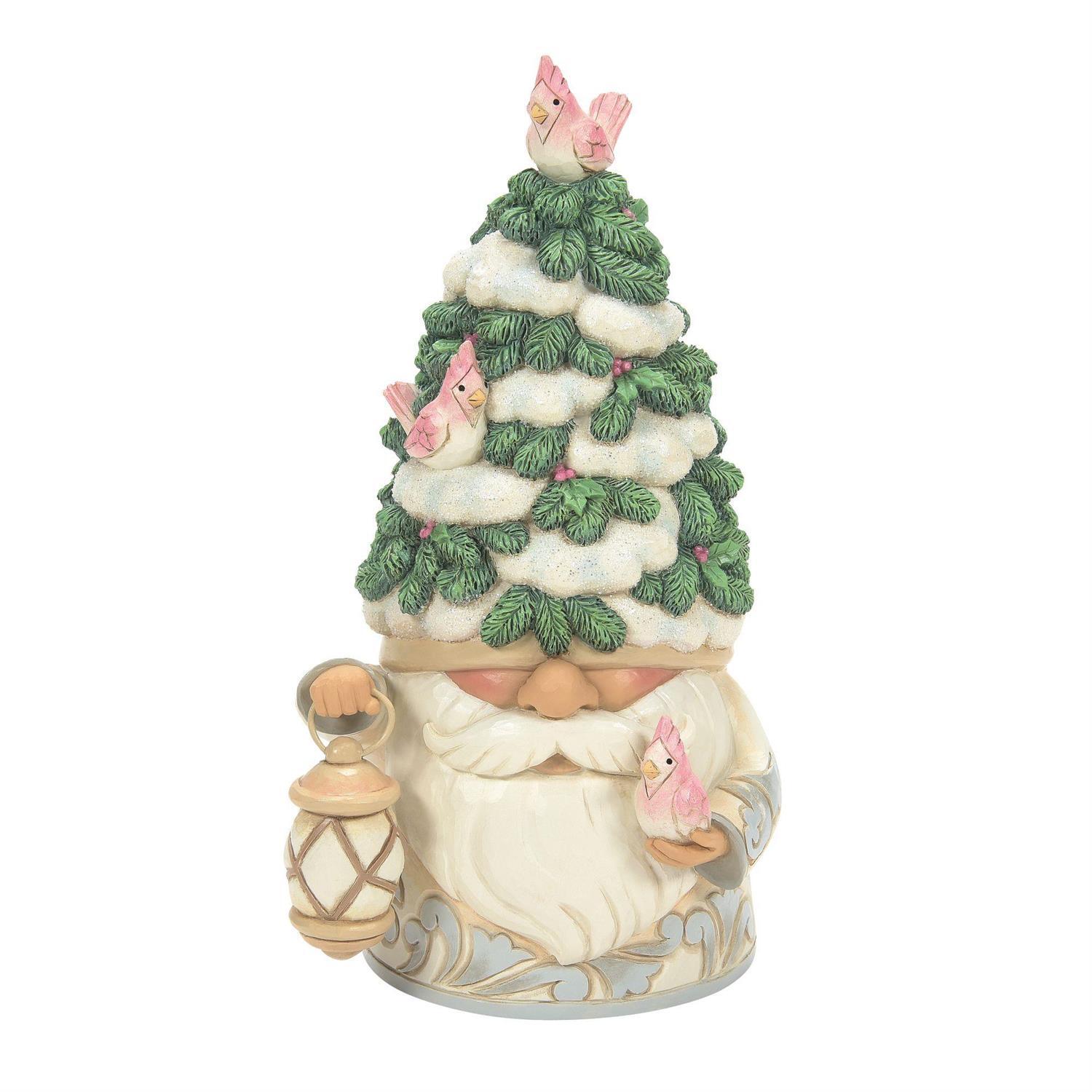 HEARTWOOD CREEK BY JIM SHORE WOODLAND GNOME WITH EVERGREEN TREE HAT 17CM