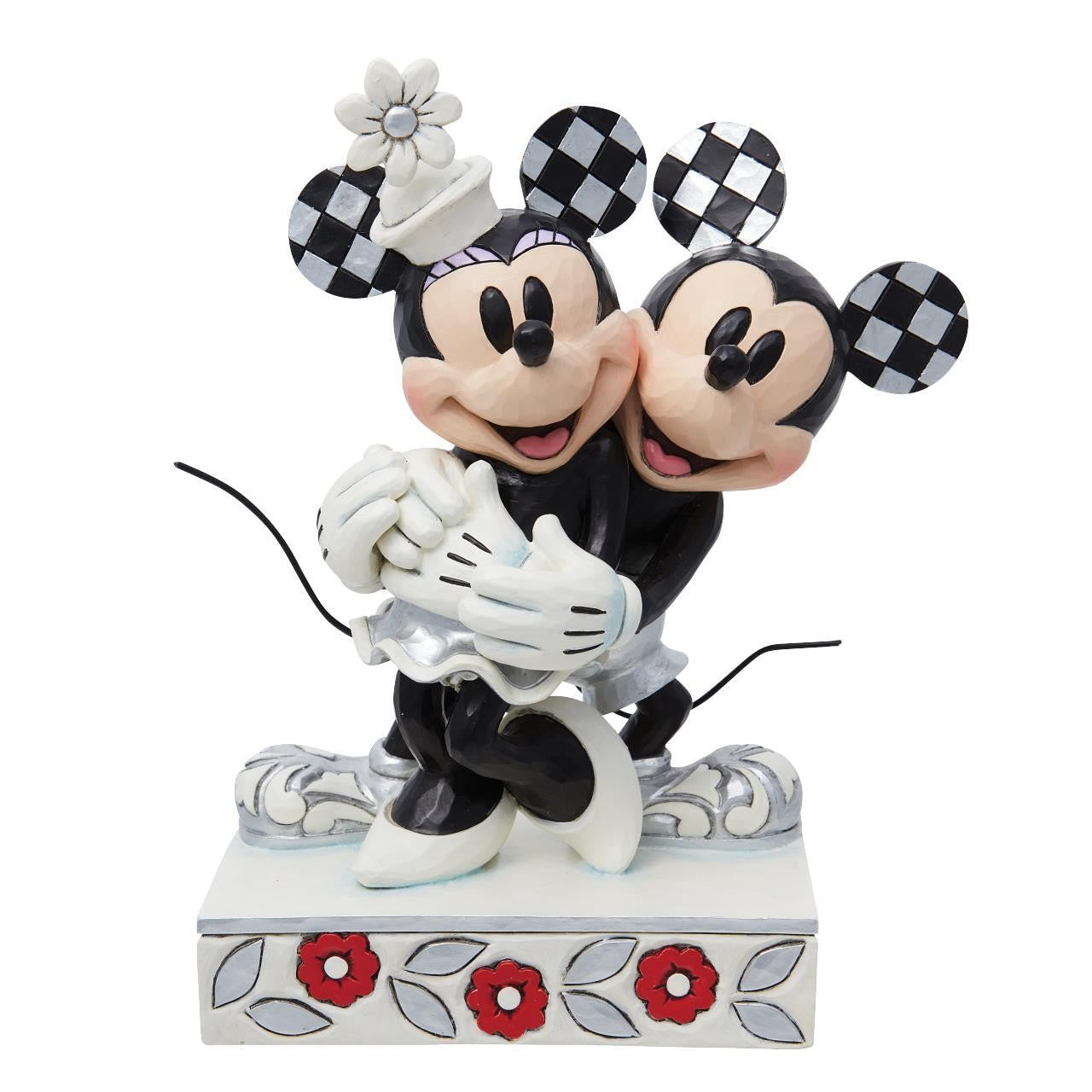 DISNEY TRADITIONS BY JIM SHORE 100 YEAR ANNIVERSARY CENTENNIAL CELEBRATION MICKEY & MICKEY HUGGING FIGURINE